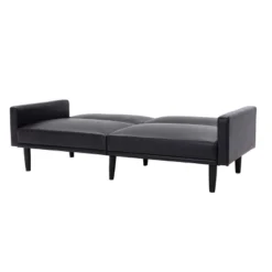 Faux Leather Futon Sofa With Arms Black - Room Essentials™ -Room Essentials Shop GUEST 07fa3ab4 90d6 4bd9 93e7 ffff76b6f4e7