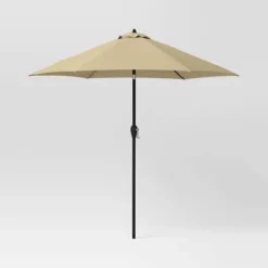 9'x9' Patio Market Umbrella - Black Pole - Room Essentials™ -Room Essentials Shop GUEST 360130ed 5293 44e5 badc e5a29898f7ee