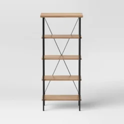 Mixed Material Media Tower Bookcase Natural - Room Essentials™ -Room Essentials Shop GUEST 3b0663a1 a18a 42b5 9303 c9f833caf509
