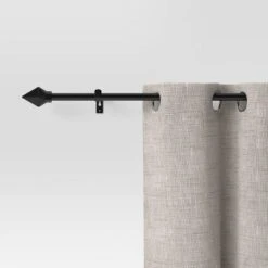 28"-48" Café Faceted Pyramid Rod Black - Room Essentials™ -Room Essentials Shop GUEST 44380c64 42d2 4bc4 9db5 dddab8299ac7