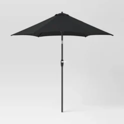 9'x9' Patio Market Umbrella - Black Pole - Room Essentials™ -Room Essentials Shop GUEST 5f8c1ba4 b215 436e b405 cba09e084dfe
