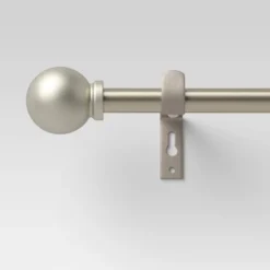 Café Smaller Ball Curtain Rod Silver - Room Essentials™ -Room Essentials Shop GUEST 6b640b35 3d6d 4090 b7b2 f48607ae9060