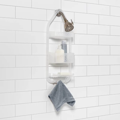 Three Tier Over The Shower Caddy Frosted - Room Essentials™ 1 Three Tier Over The Shower Caddy Frosted - Room Essentials™