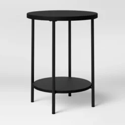 Wood And Metal Round End Table - Room Essentials™ -Room Essentials Shop GUEST 8fbadf3b 2739 4880 ac3b 1fda1aeb285d