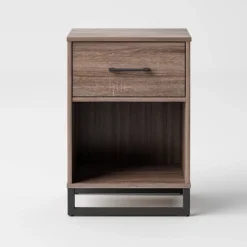Mixed Material Nightstand - Room Essentials™ -Room Essentials Shop GUEST 94c8f805 374f 42b3 8256 c686819f9937