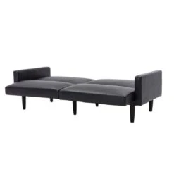 Faux Leather Futon Sofa With Arms Black - Room Essentials™ -Room Essentials Shop GUEST 9d1c56ec c4dc 4391 8d2f 40e99d25975e