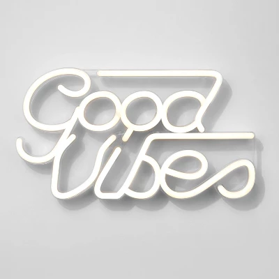 Neon Wall Sign White - Room Essentials™ 1 Neon Wall Sign White - Room Essentials™