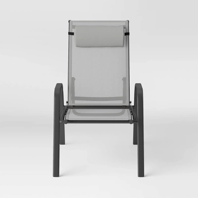 5pc Adjustable Back Patio Chat Set - Gray - Room Essentials™ 4 5pc Adjustable Back Patio Chat Set - Gray - Room Essentials™ - Image 4