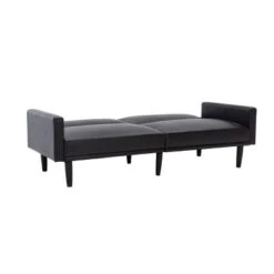 Faux Leather Futon Sofa With Arms Black - Room Essentials™ -Room Essentials Shop GUEST a945b560 36ab 4a76 92b1 3d0399365027