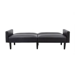 Faux Leather Futon Sofa With Arms Black - Room Essentials™ -Room Essentials Shop GUEST ba224cac c288 4be2 8a15 ca6bca81424e
