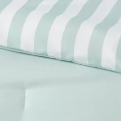 Microfiber Reversible Stripe Comforter Mint Green - Room Essentials™ 9 Microfiber Reversible Stripe Comforter Mint Green - Room Essentials™ -Room Essentials Shop GUEST cd0d7882 a6d0 4dab b03e e055b1a83418