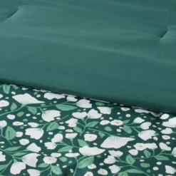 Floral Printed Microfiber Reversible Comforter & Sheets Set Dark Green - Room Essentials™ -Room Essentials Shop GUEST df79204e d53f 4796 9fc1 6fecf011d658
