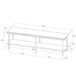 Wood And Metal TV Stand For TVs Up To 60" - Room Essentials™ -Room Essentials Shop GUEST f2ab031b ee97 4ed0 a48d 1bc0bae2773f