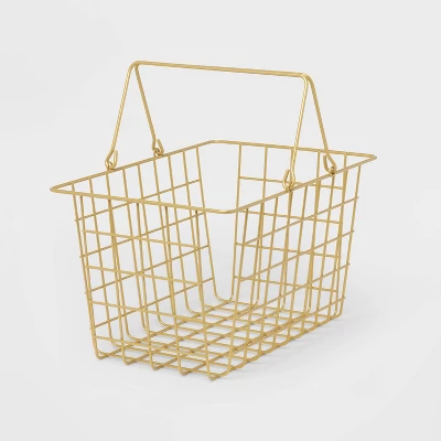 Metal Caddy Brass - Room Essentials™ 2 Metal Caddy Brass - Room Essentials™ - Image 2